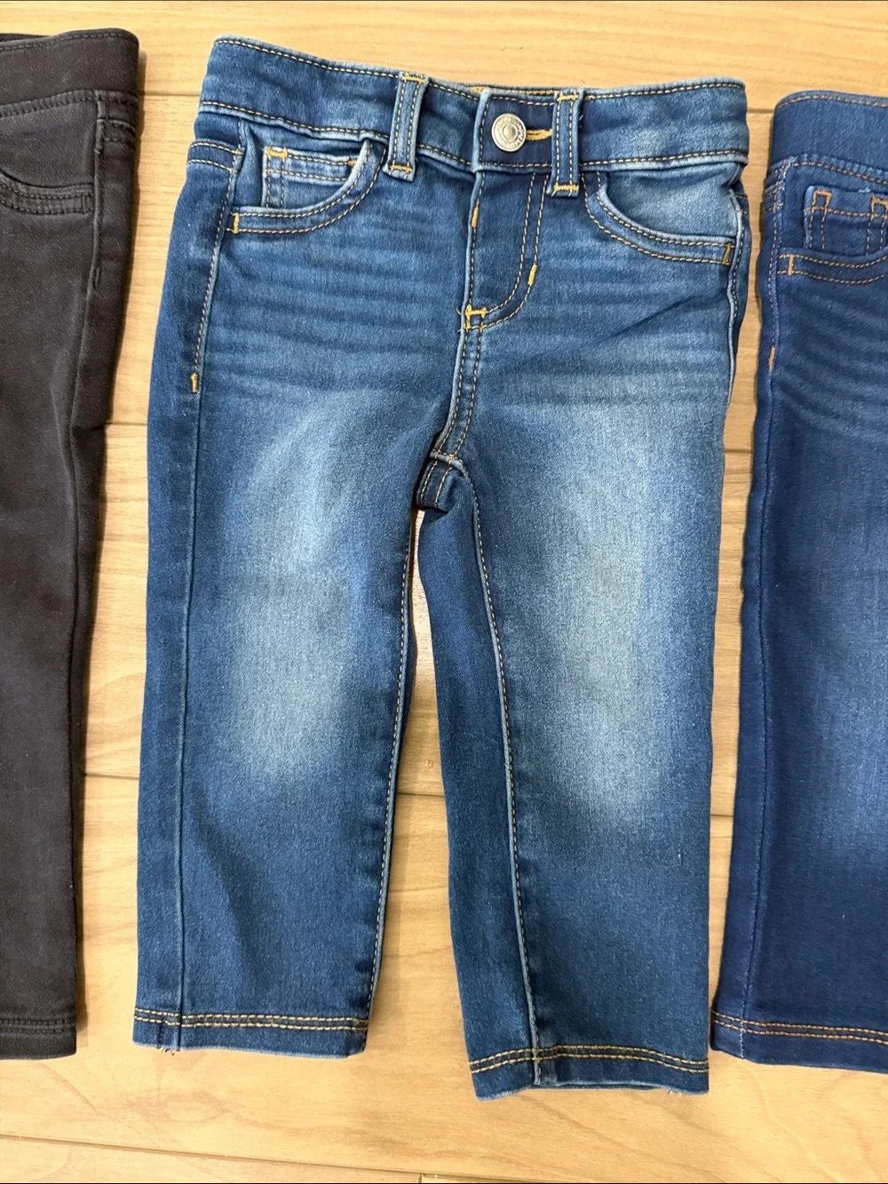 jumping beans Kids 3-Pack Jeggings in Black and Two Blues